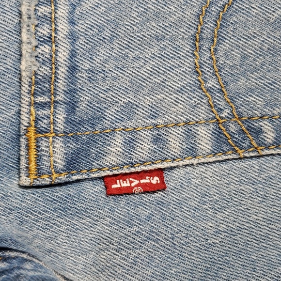 Levis Ribcage High Rise Bootcut Light Wash Button Fly sz 32 - Picture 8 of 13